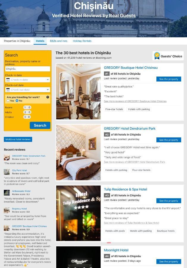 Gregory Boutique Hotel Chisinau Ngoại thất bức ảnh